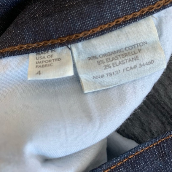Eileen Fisher Wide Leg Jeans Sz 4 - Picture 5 of 5